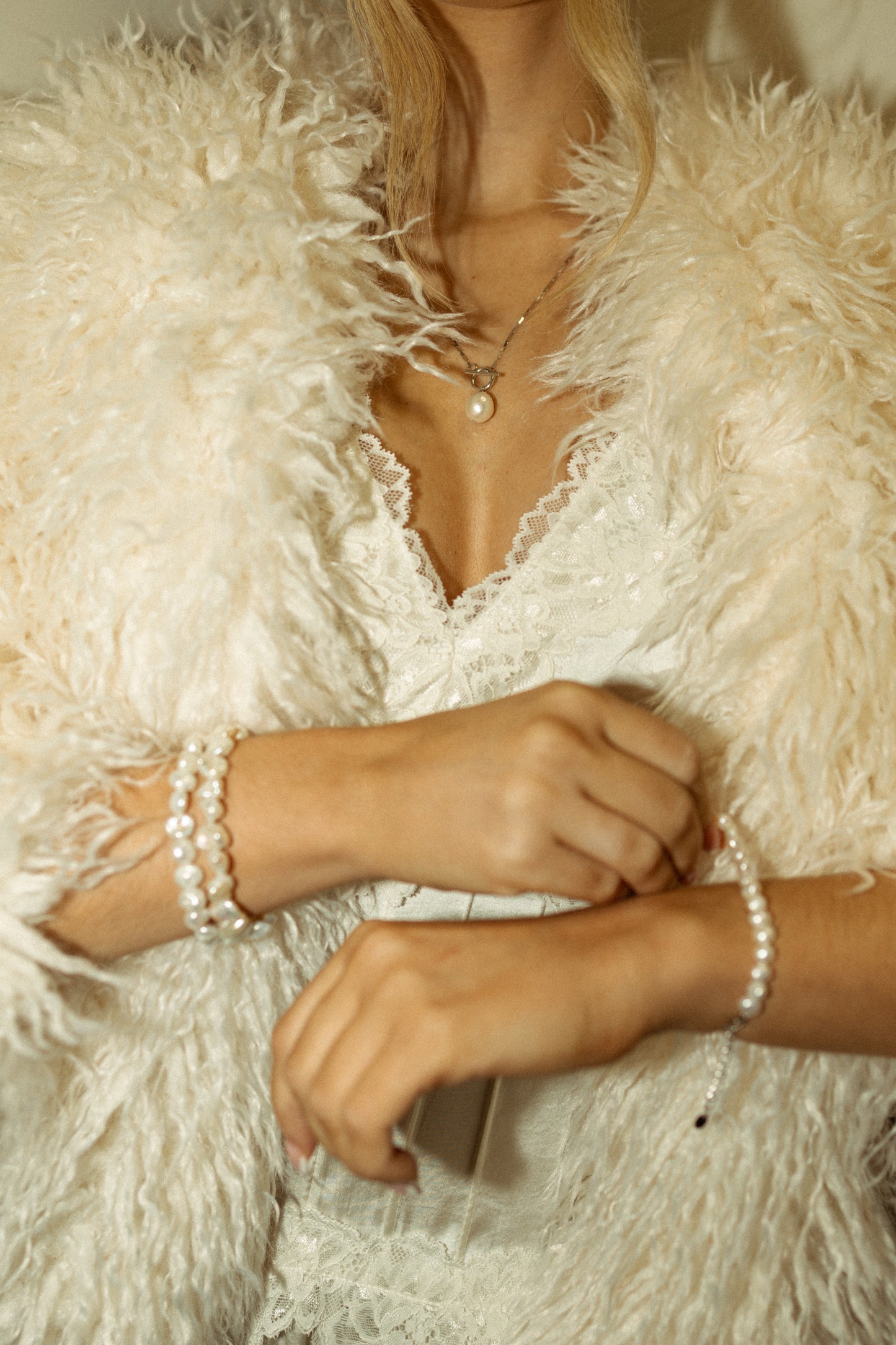 Silver Bar & Pearl Bracelet