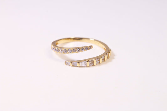 Adjustable CZ Ring
