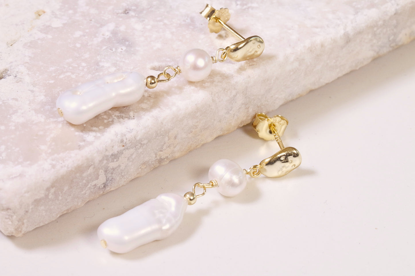 Drop Fresh Water Pearl Earrings