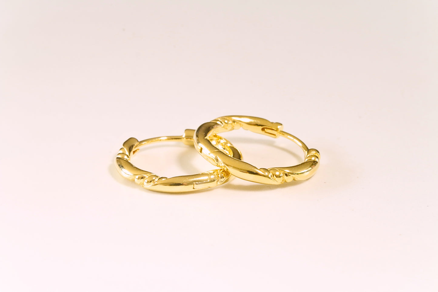 Simple Gold twist Hoops